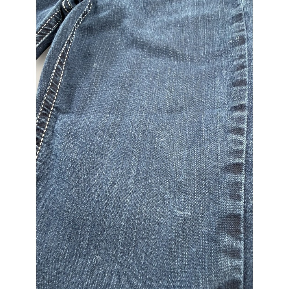 Silver Jeans Suki High Capri 28 W28 L24 Dark Wash Stretch Denim Thick Stitch - Picture 6 of 12
